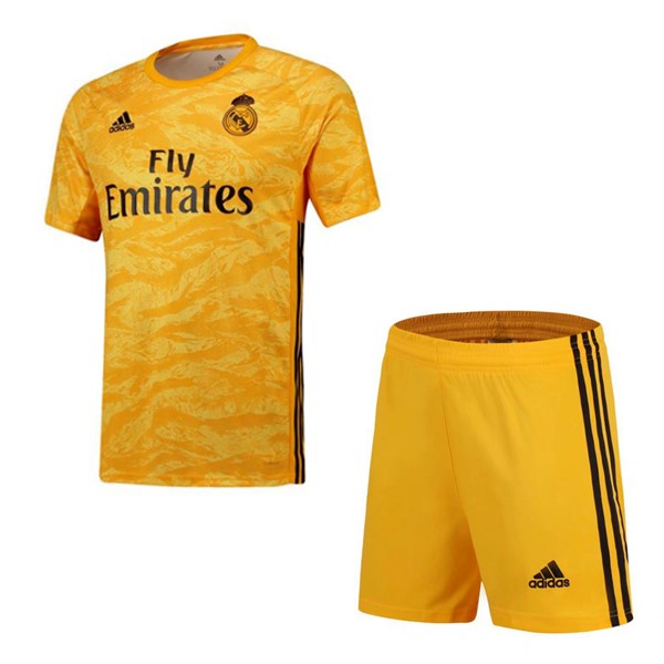 Camiseta Real Madrid Replica Primera Ropa Niño Portero 2019/20 Amarillo